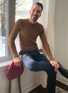 Dr. Anthony Di Cintio and his ever-present red chair