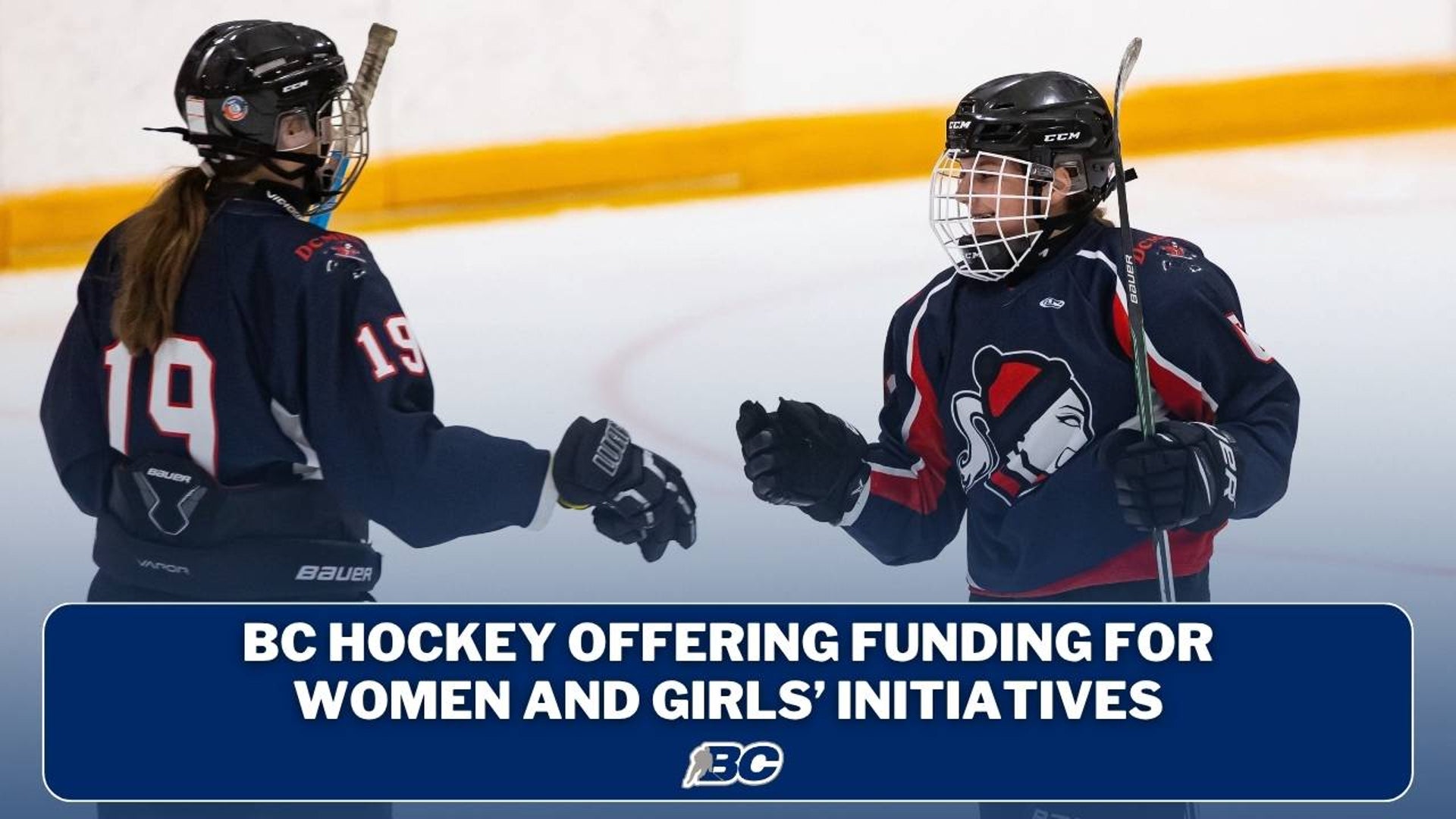 BC HOCKEY OFFERING FUNDING FOR WOMEN AND GIRLS' INITIATIVES