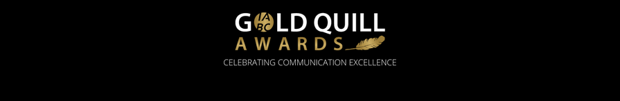 Gold quill banner Gold quill banner