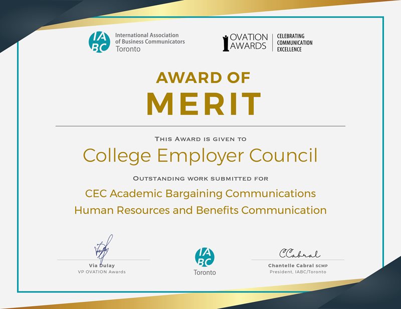 certificate of merit