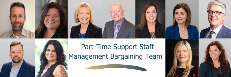 Part-time support staff management bargaining team