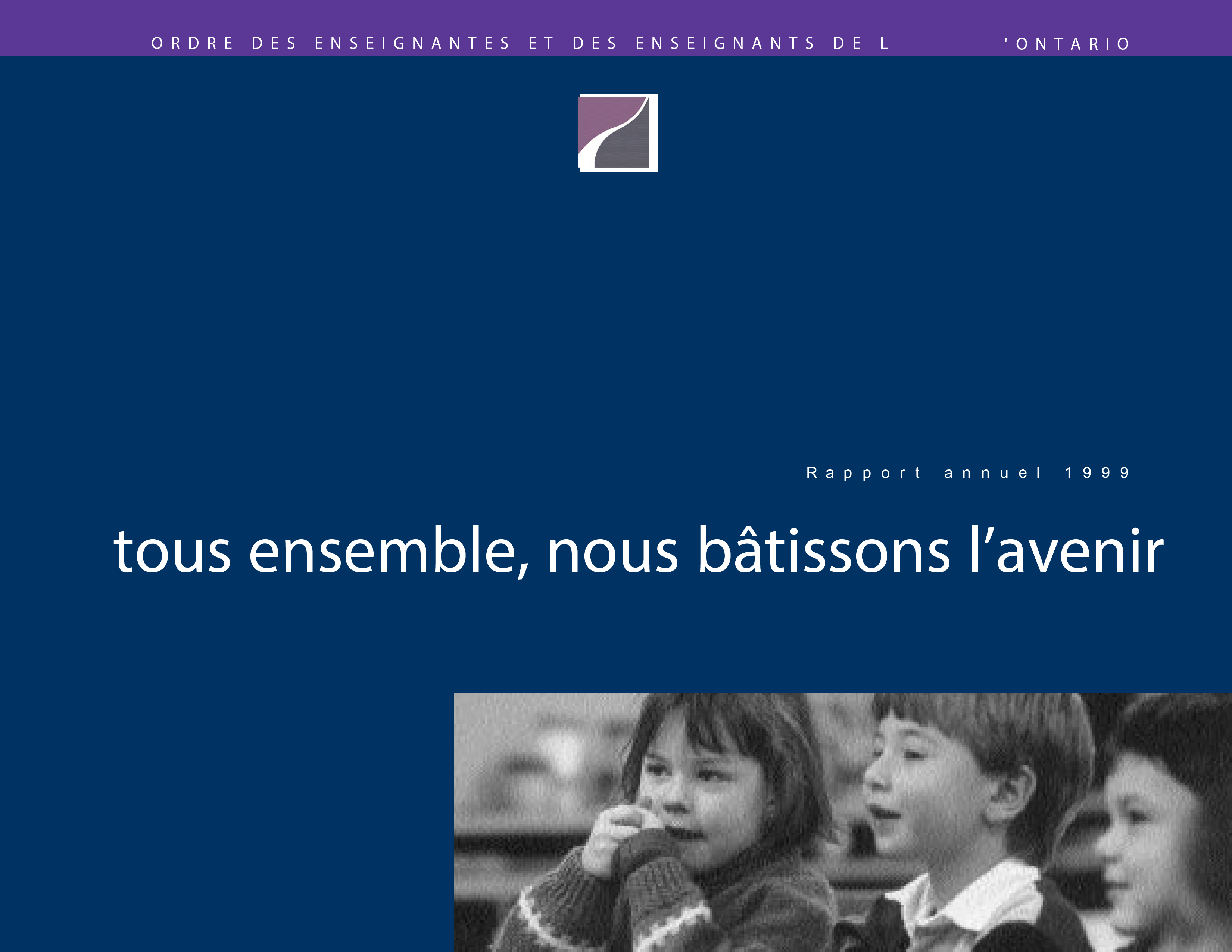 Couverture de rapport annuel 1999