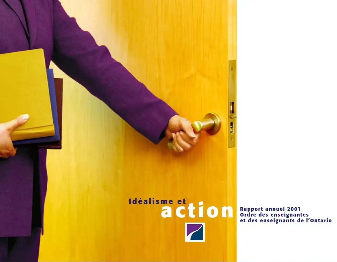 Couverture de rapport annuel 2001