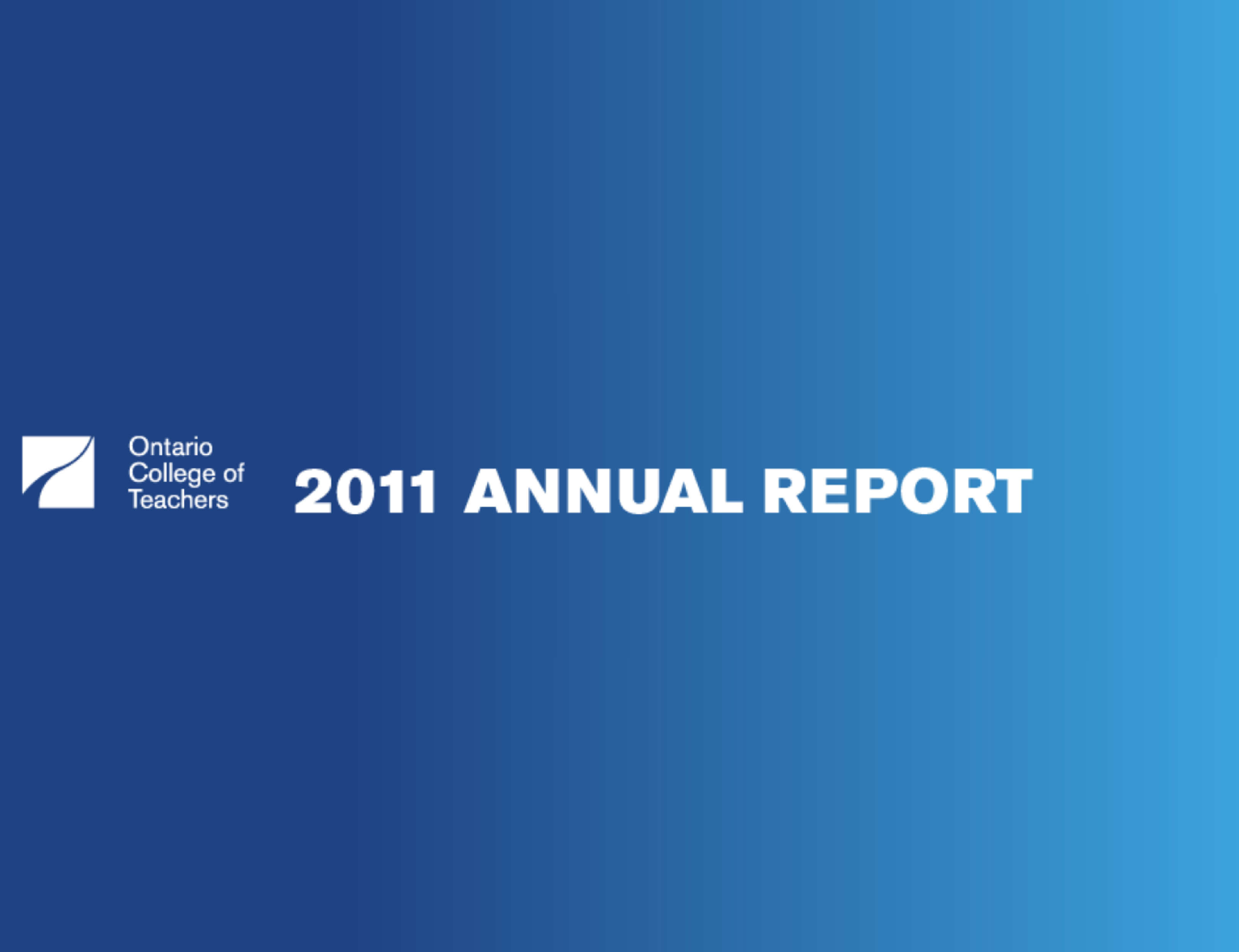 2011 Annual Report cover