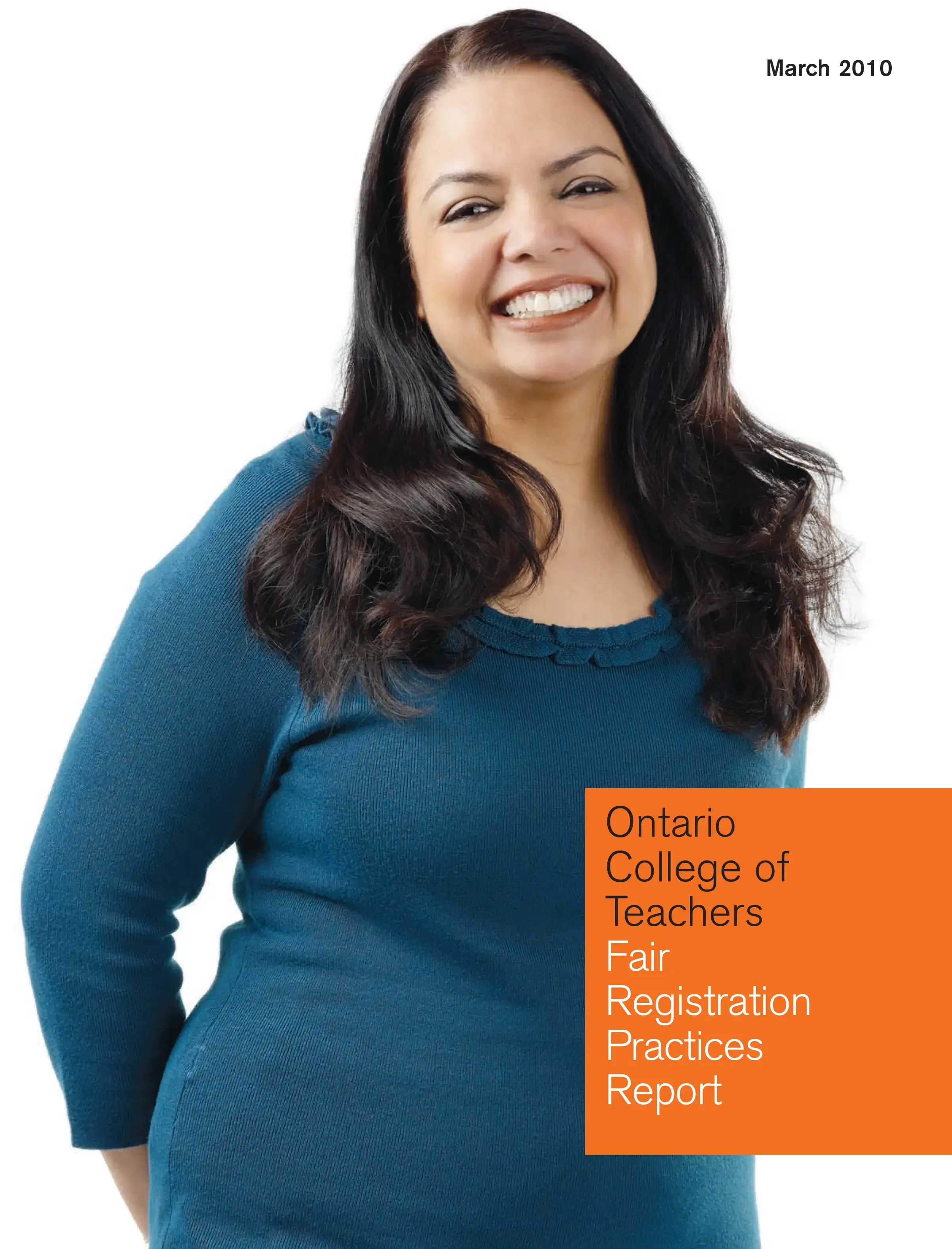 Fair Registration Practices Report 2010 cover