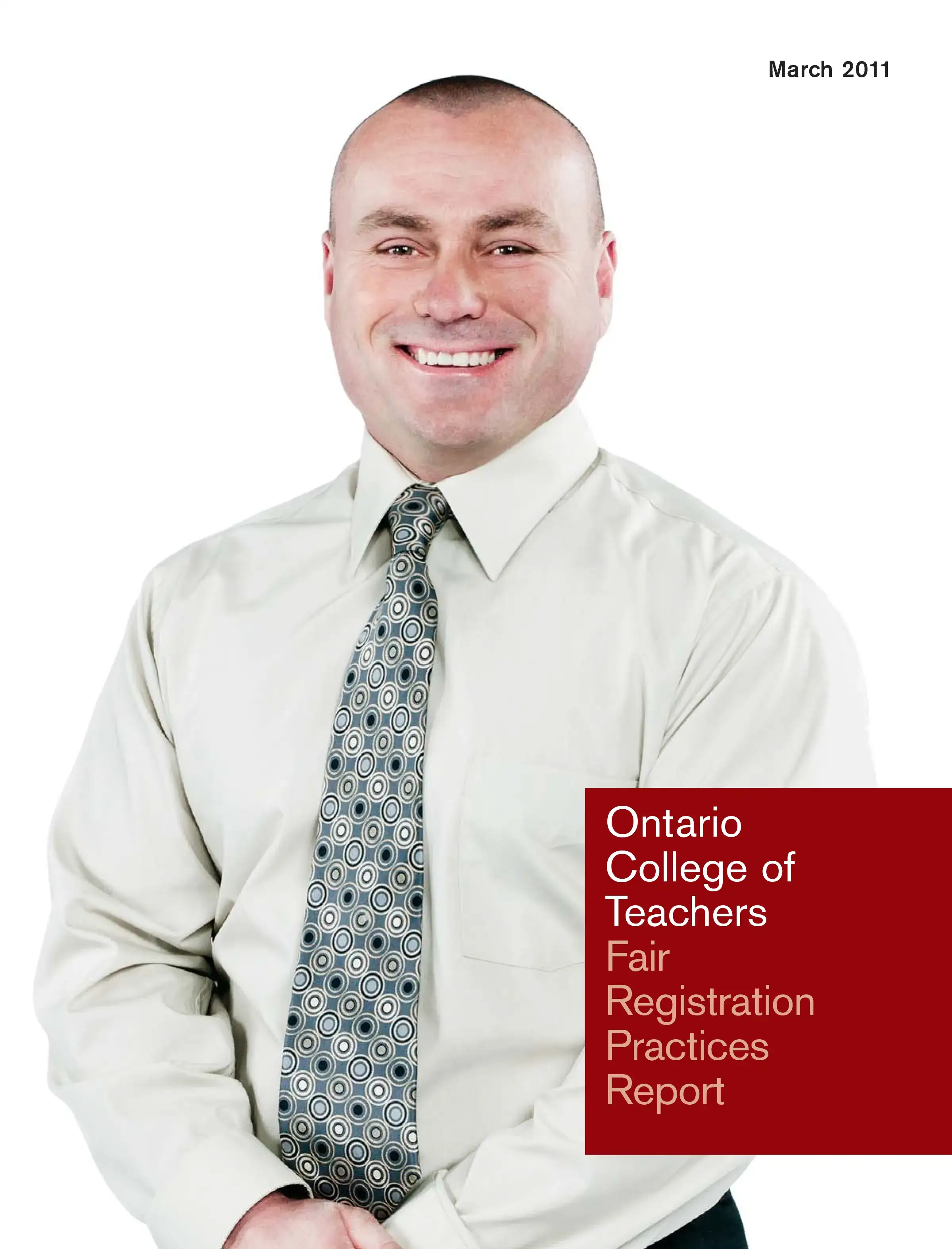 Fair Registration Practices Report 2011 cover