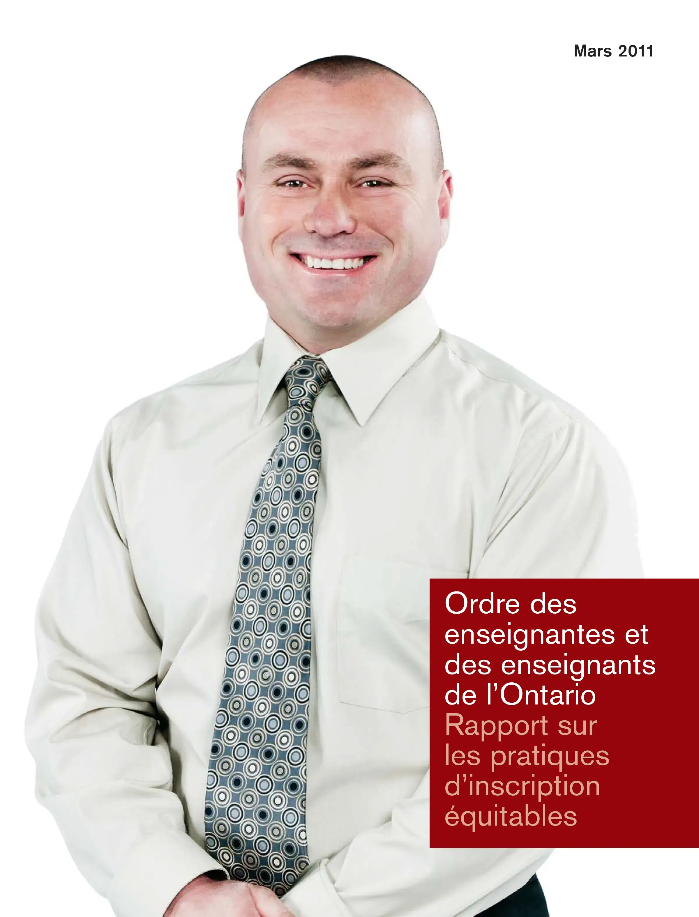 Couverture de Rapport sur les pratiques d’inscription équitables 2011