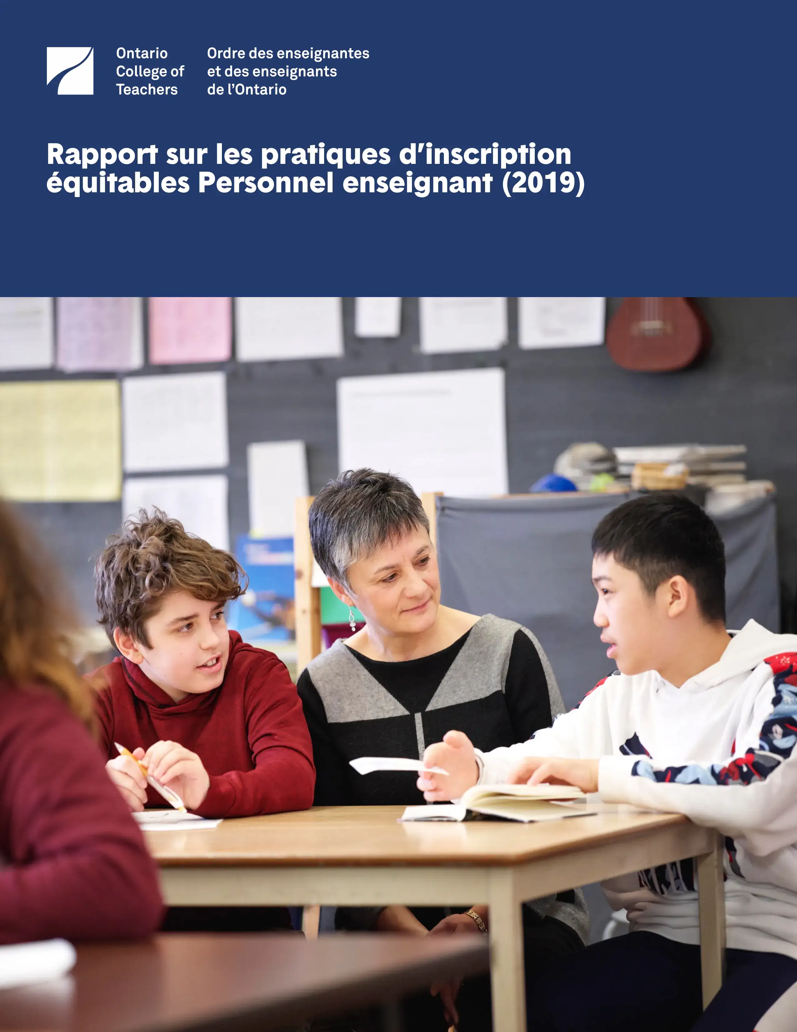 Couverture de Rapport sur les pratiques d’inscription équitables 2019