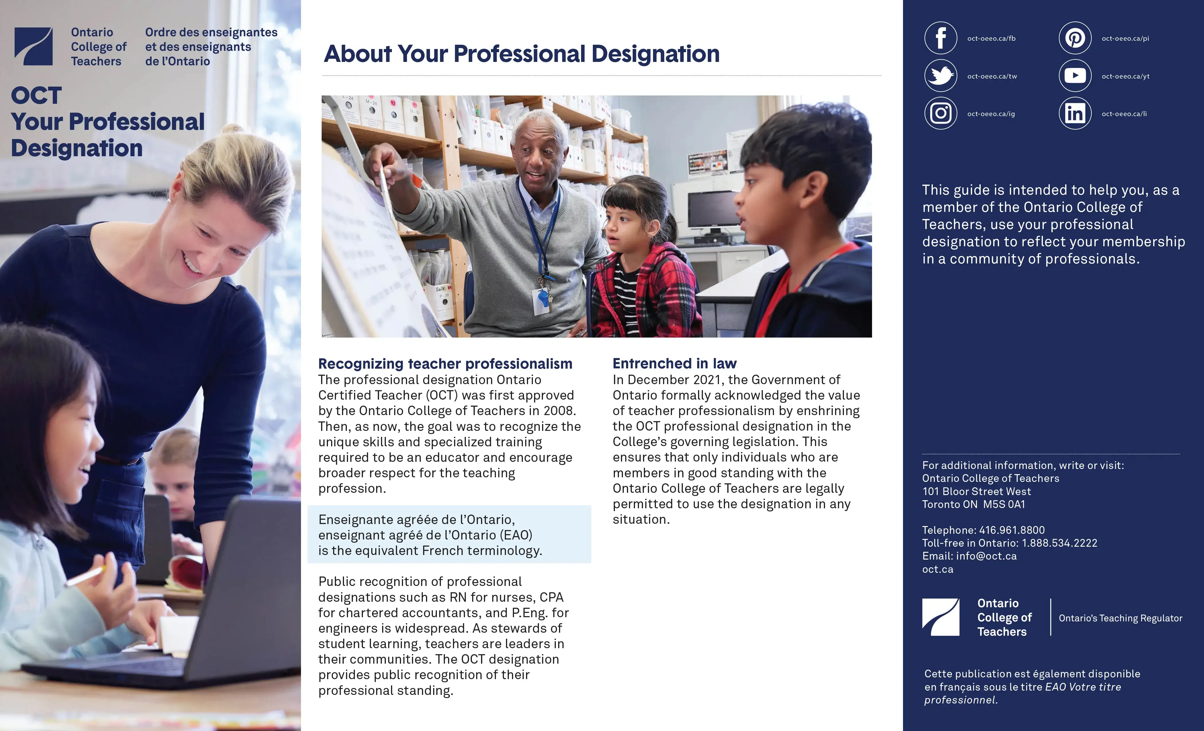 OCT The Mark of Professionalism cover