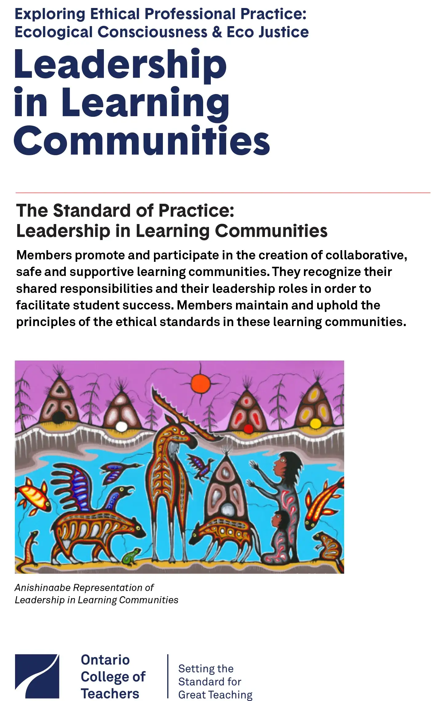 Exploring Ethical Professional Practice: Ecological Consciousness & Eco Justice Cards – Leadership in Learning Communities cover