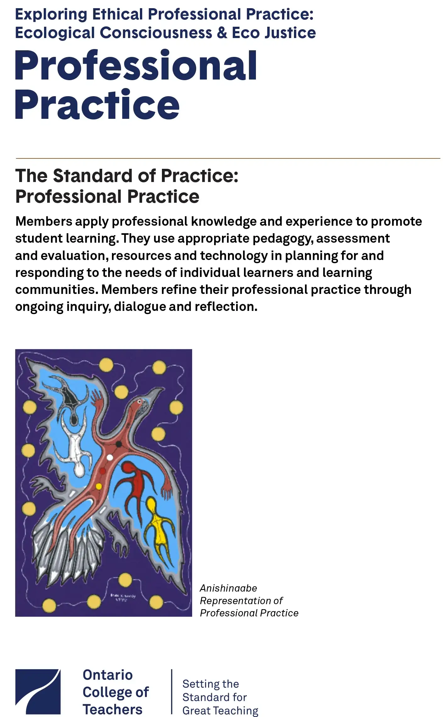 Exploring Ethical Professional Practice: Ecological Consciousness & Eco Justice Cards – Professional Practice cover