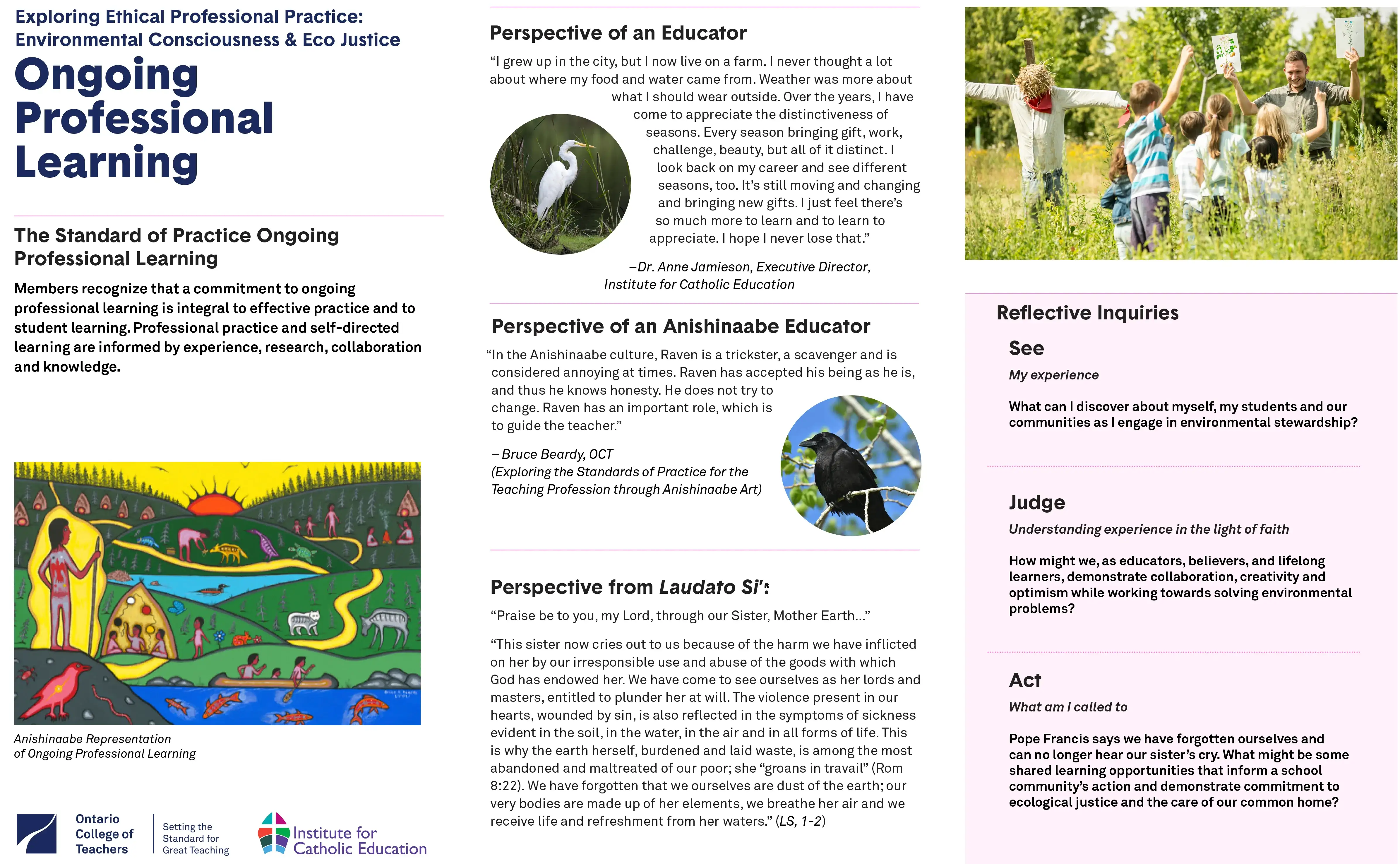 Exploring Ethical Professional Practice: Ecological Consciousness & Eco Justice from the Catholic Perspective - Ongoing Professional Learning cover