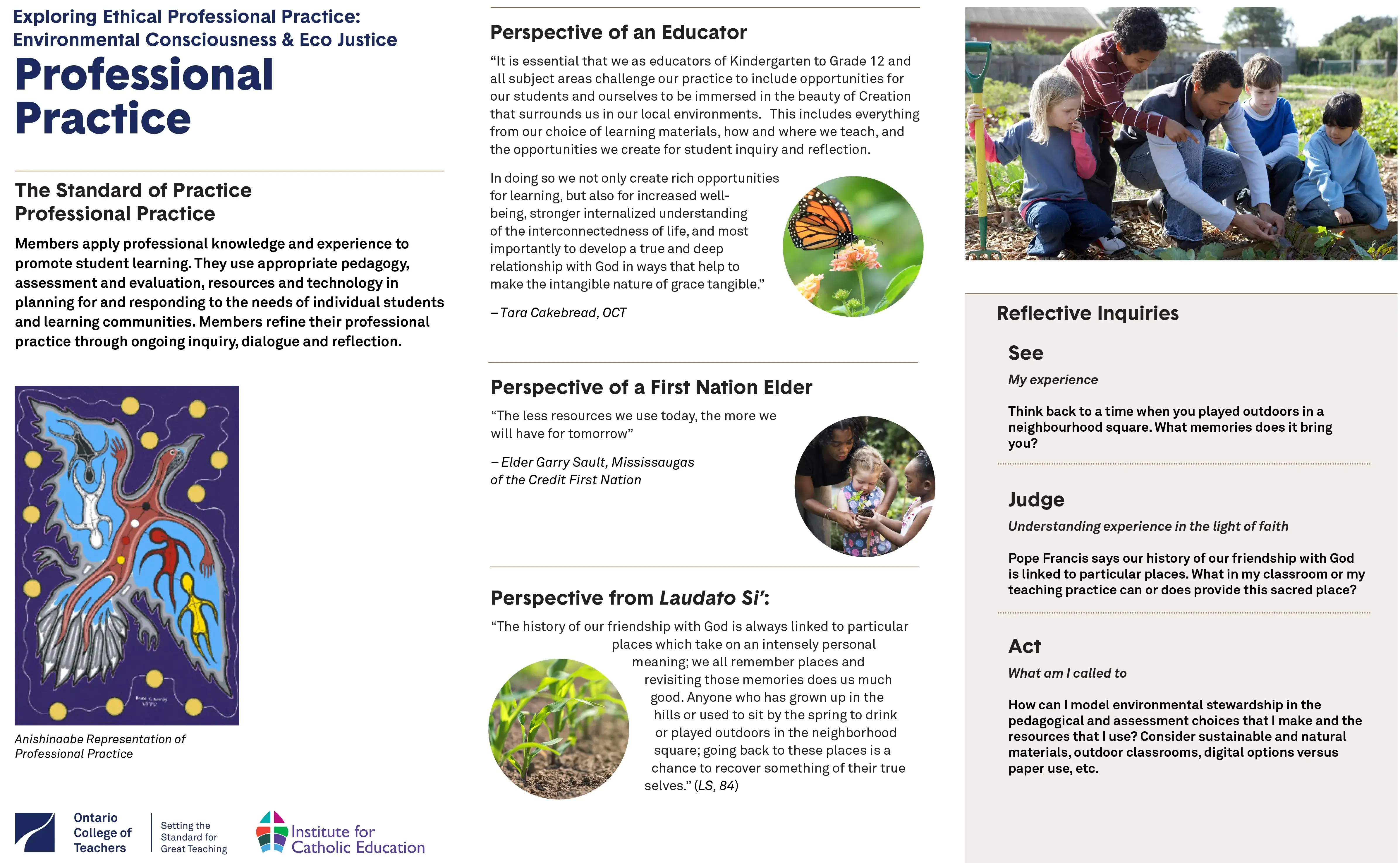 Exploring Ethical Professional Practice: Ecological Consciousness & Eco Justice from the Catholic Perspective - Professional Practice cover