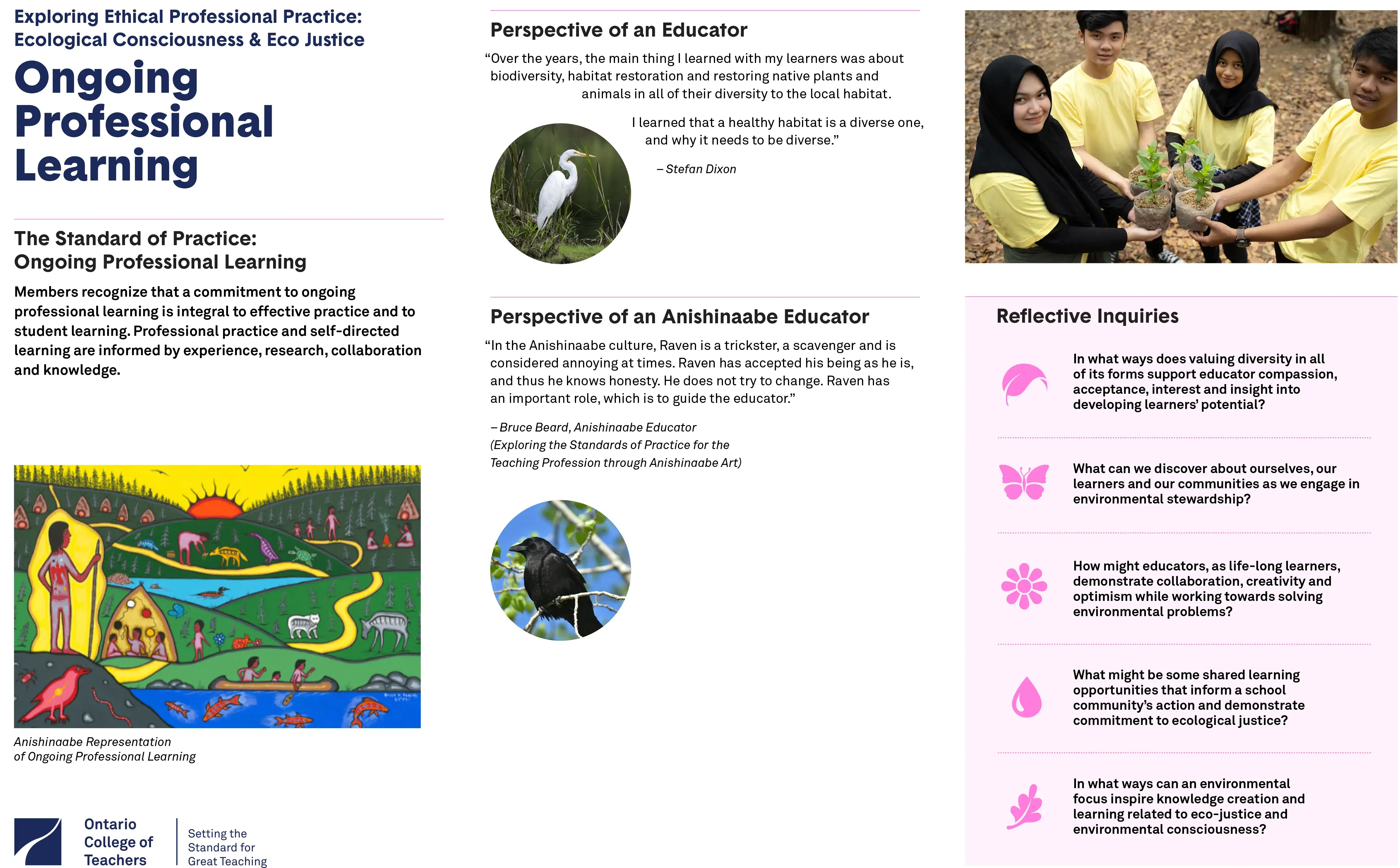Exploring Ethical Professional Practice: Ecological Consciousness & Eco Justice Placemats – Ongoing Professional Learning cover