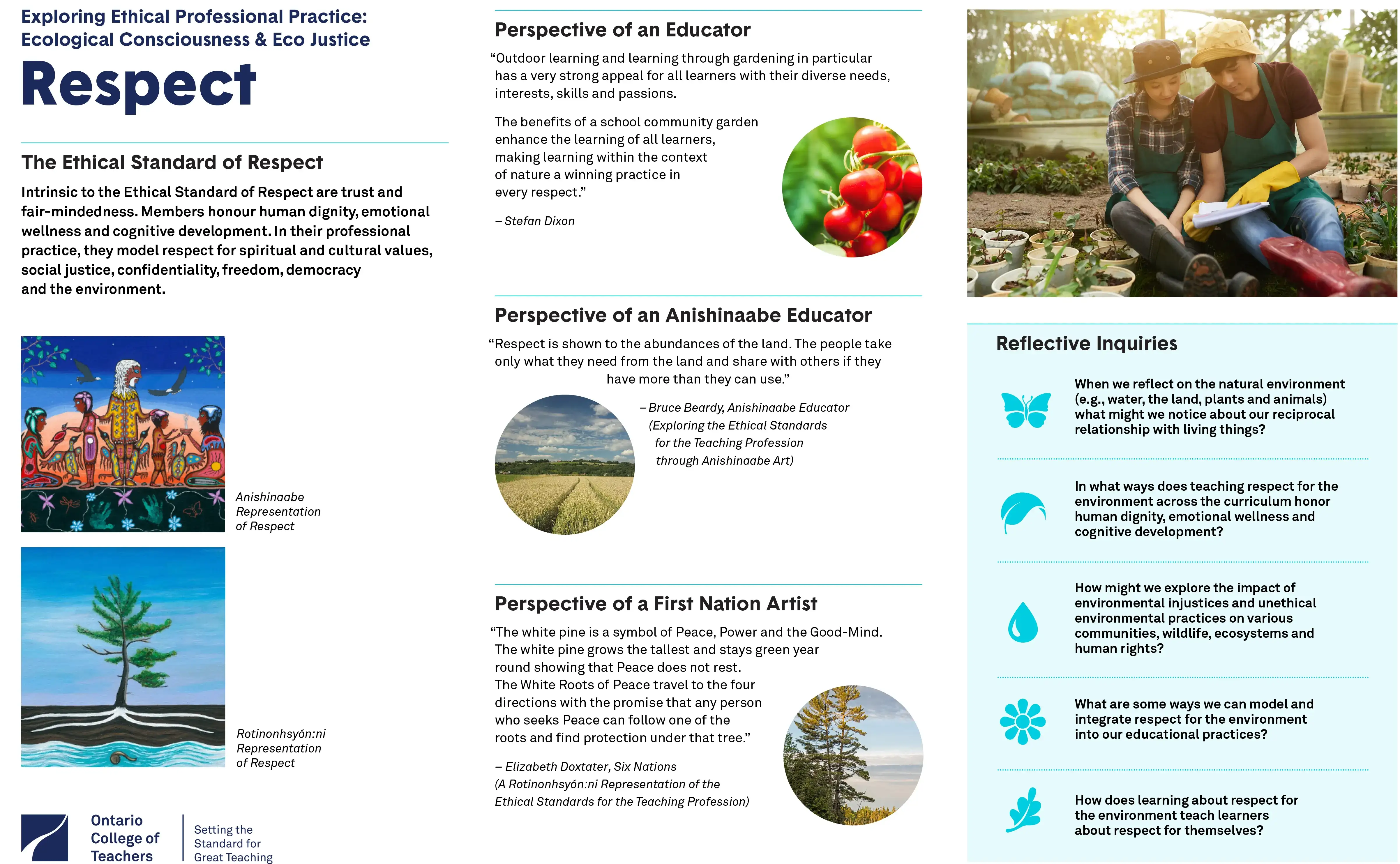 Exploring Ethical Professional Practice: Ecological Consciousness & Eco Justice Placemats – Professional Practice cover