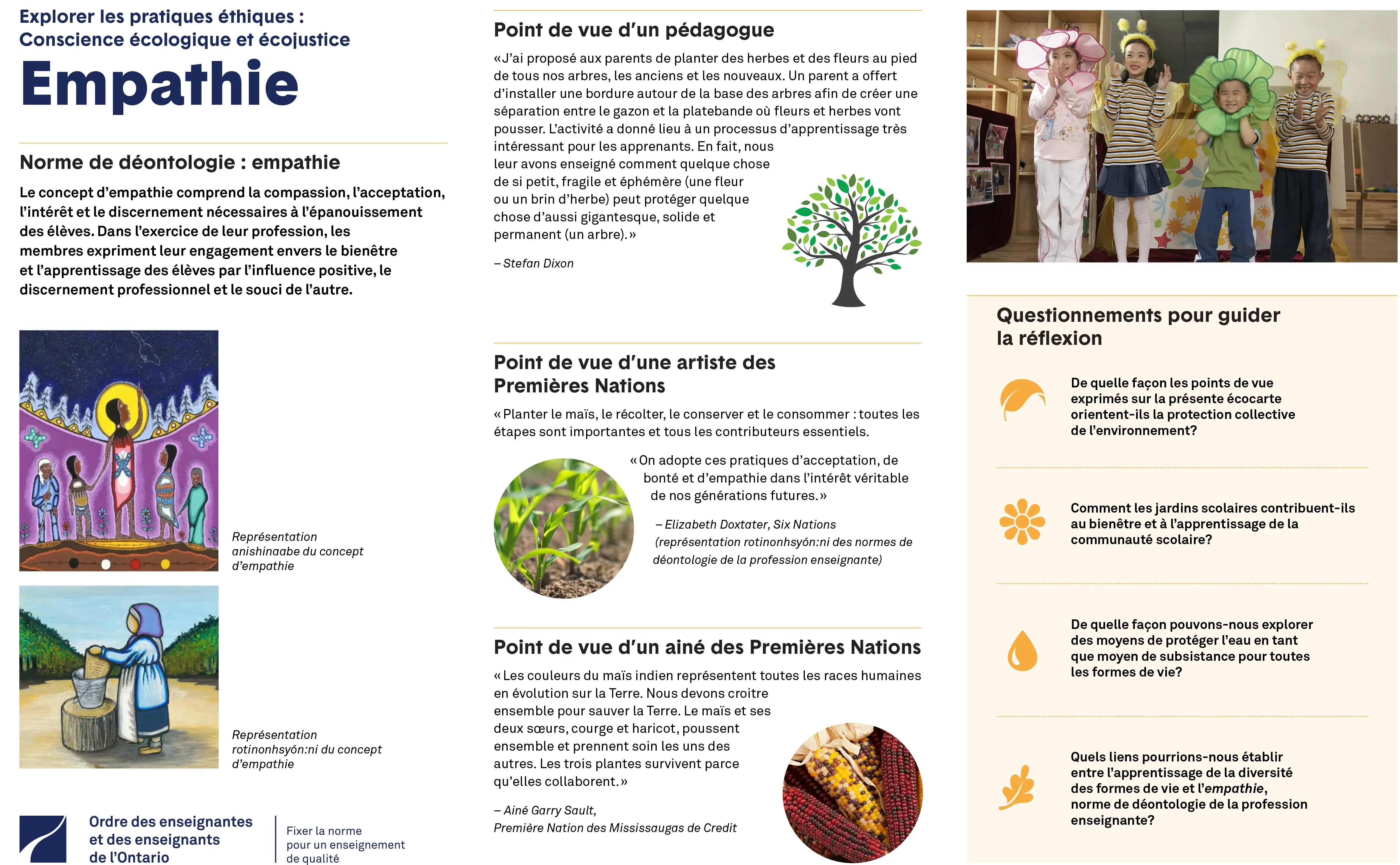 Couverture de Explorer les pratiques éthiques : Conscience écologique et écojustice – Empathie.
