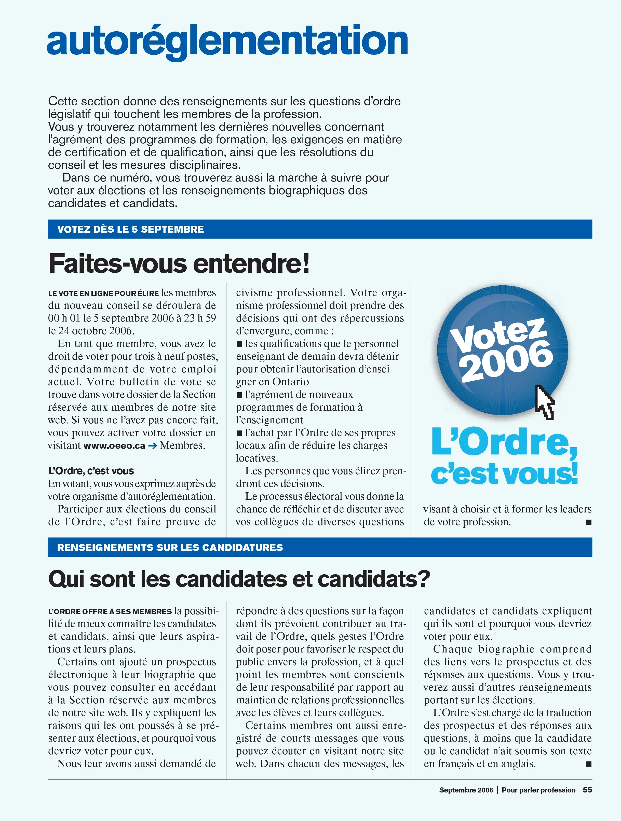 Couverture de Autoréglementation
