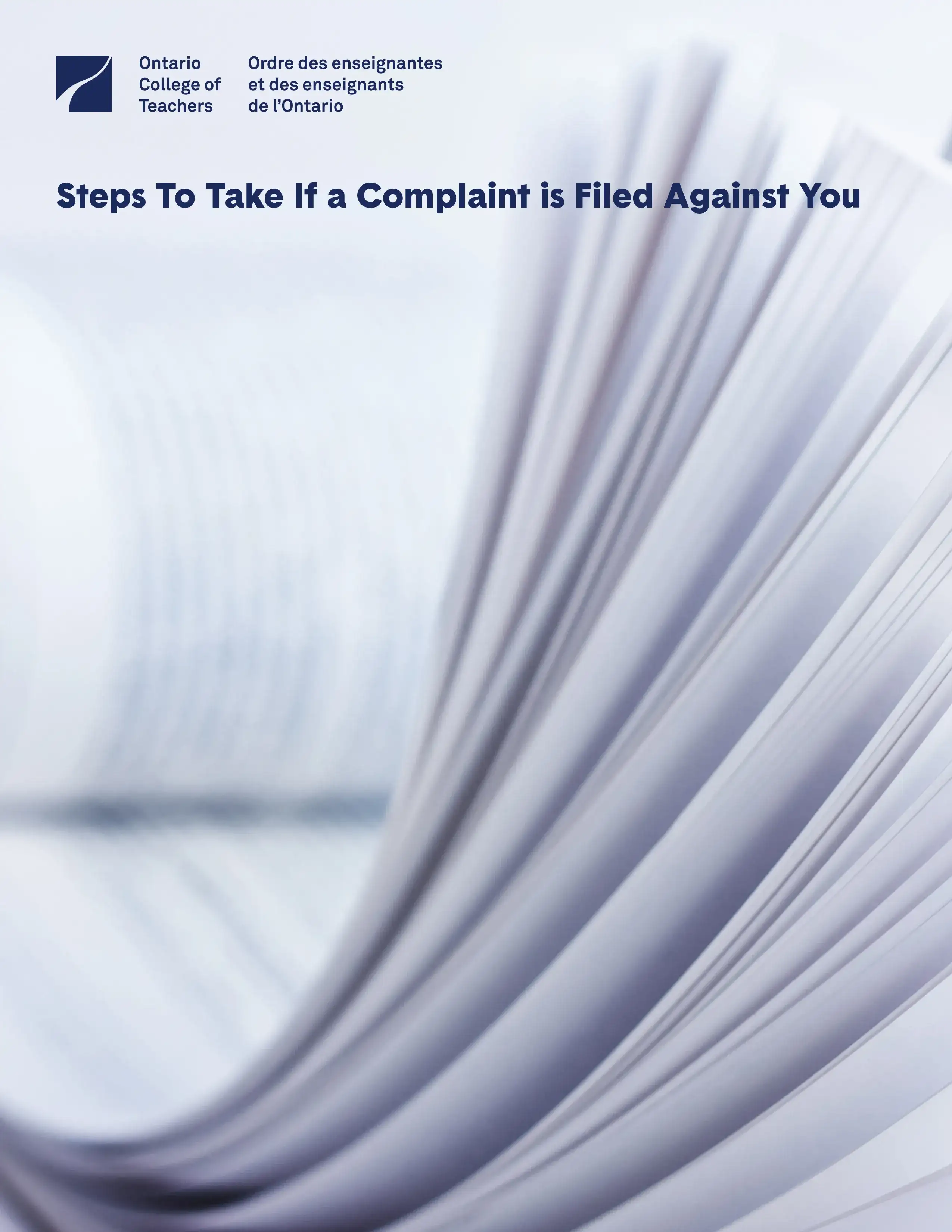Steps to Take if a Complaint is Filed Against You cover