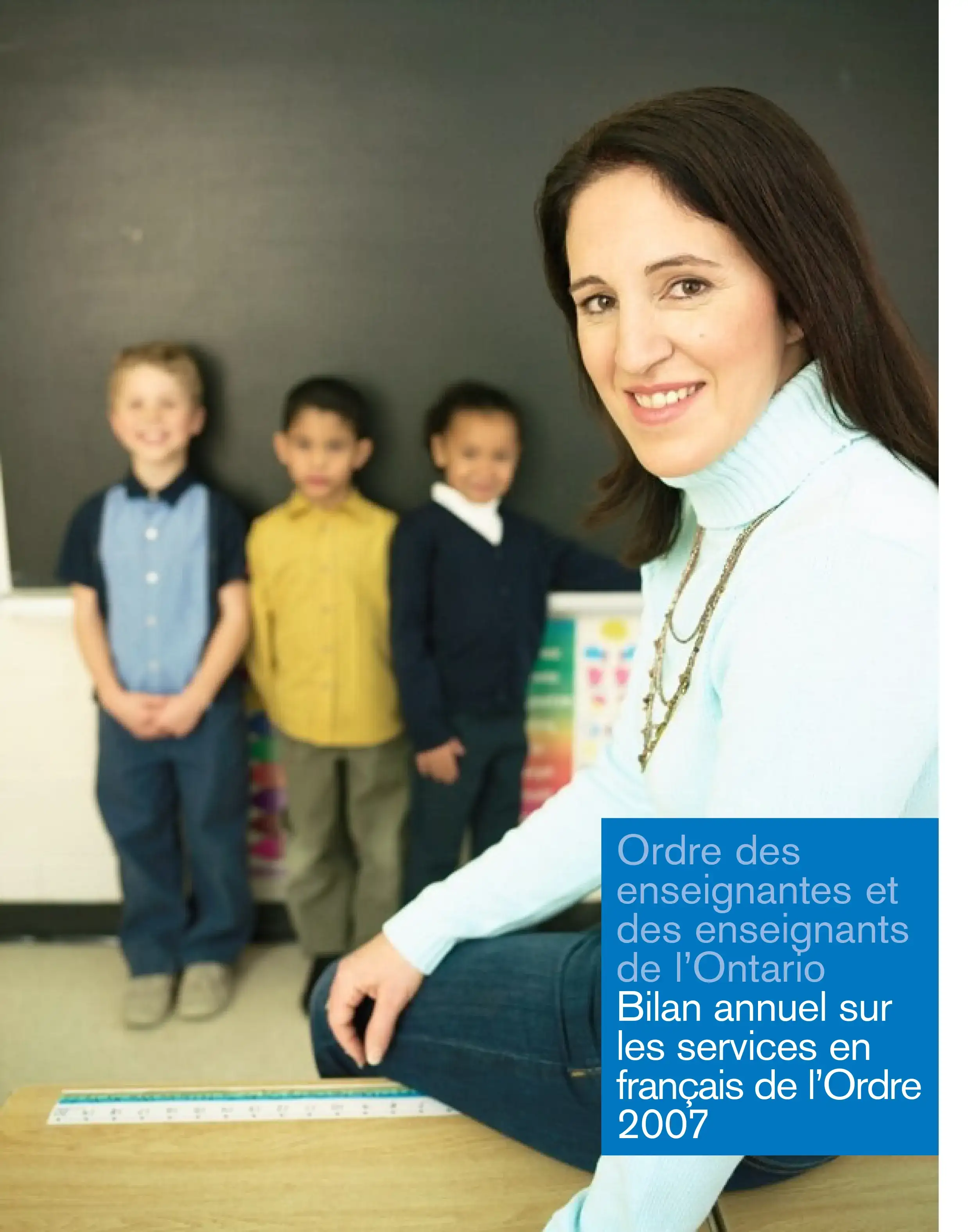 Couverture de Bilan annuel sur les Services en français de l’Ordre.