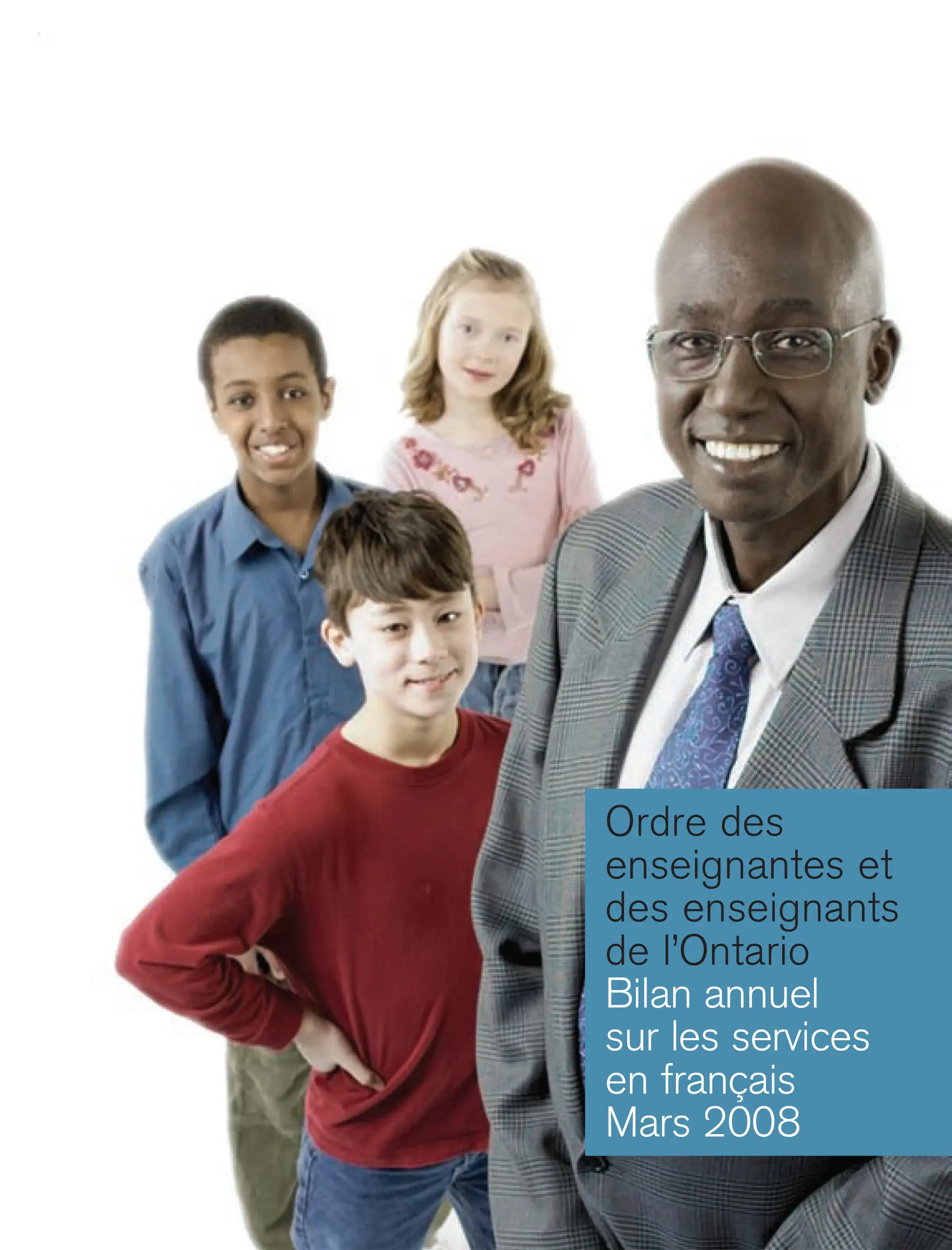Couverture de Bilan annuel sur les Services en français de l’Ordre 2008.