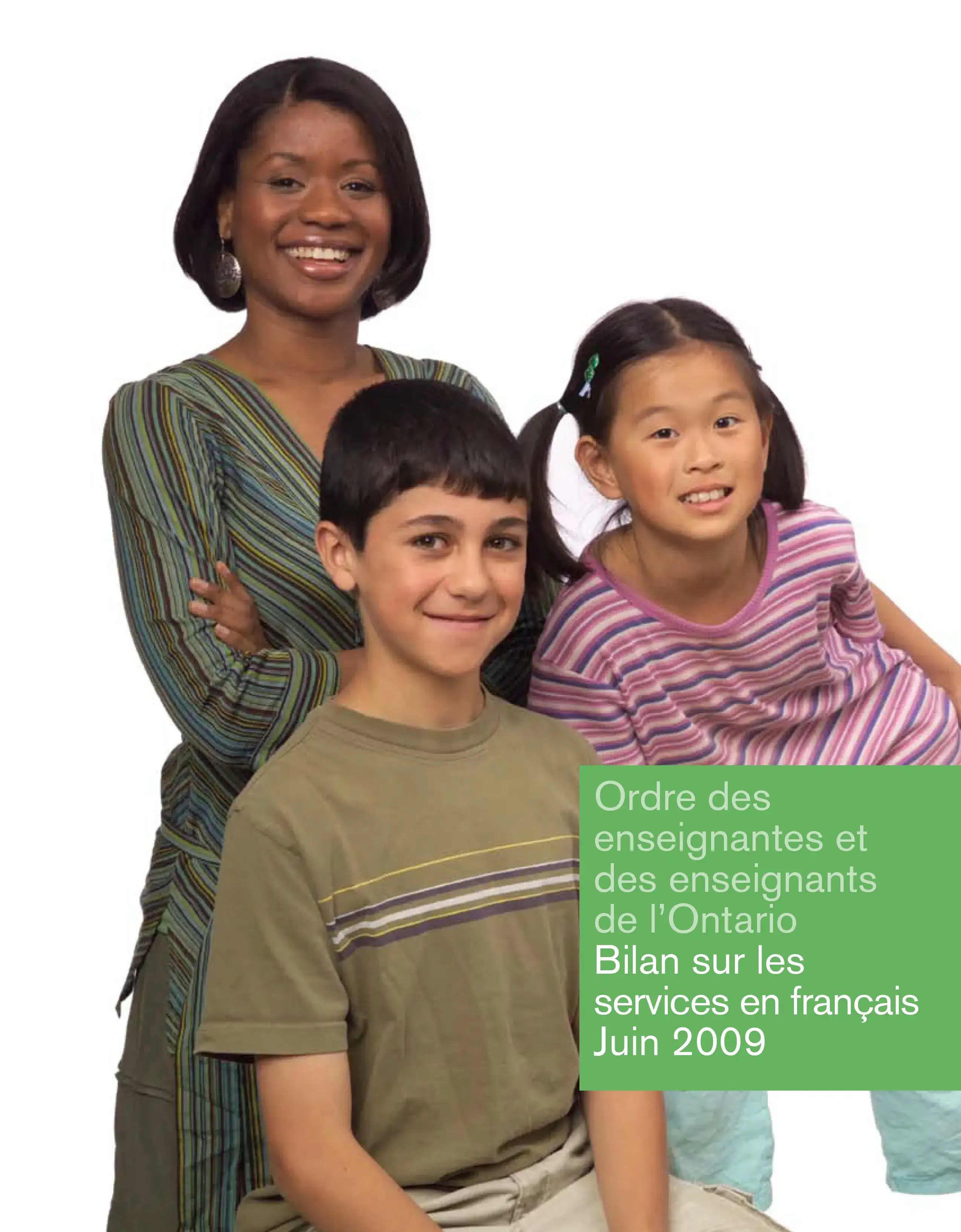 Couverture de Bilan annuel sur les Services en français de l’Ordre 2009.
