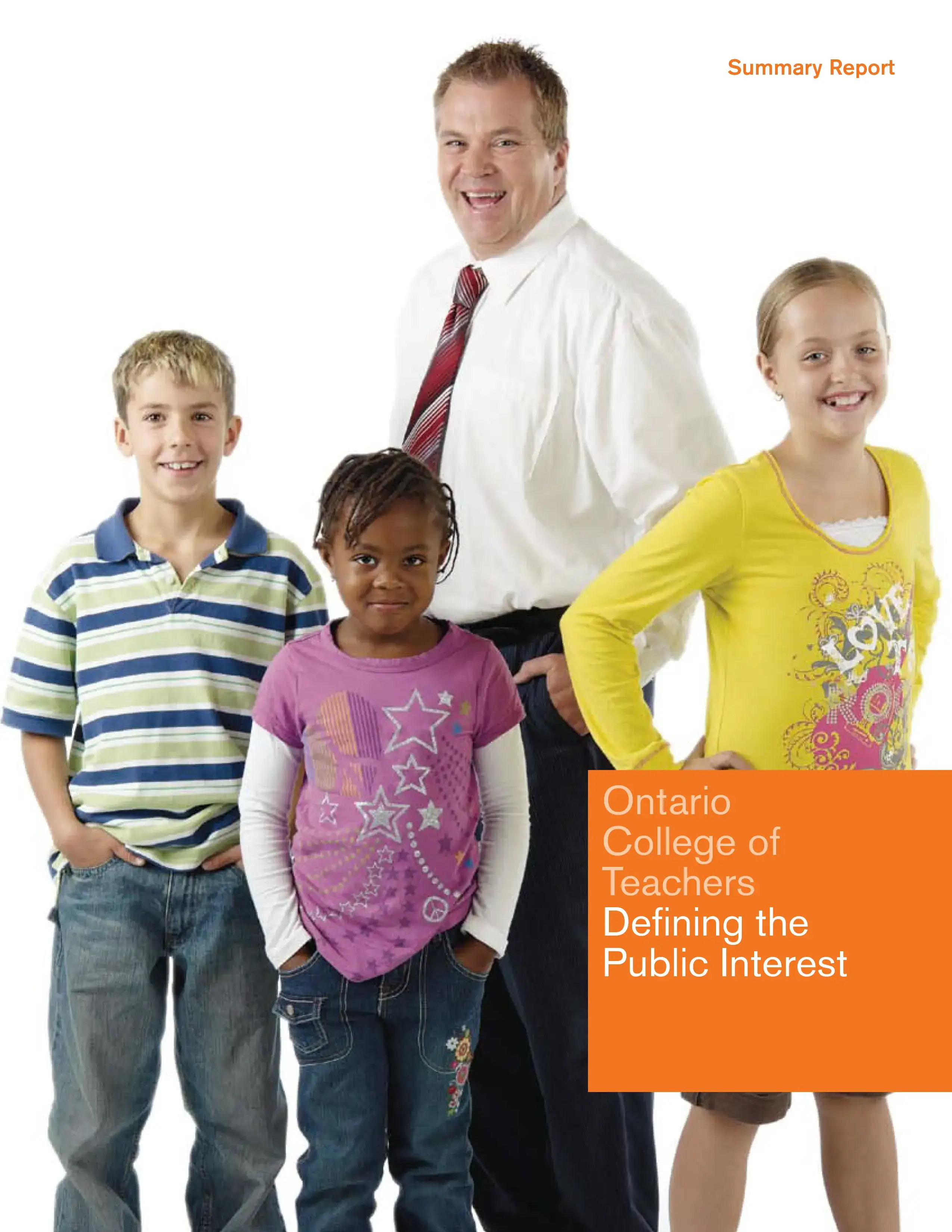 Summary Report - Defining the Public Interest cover
