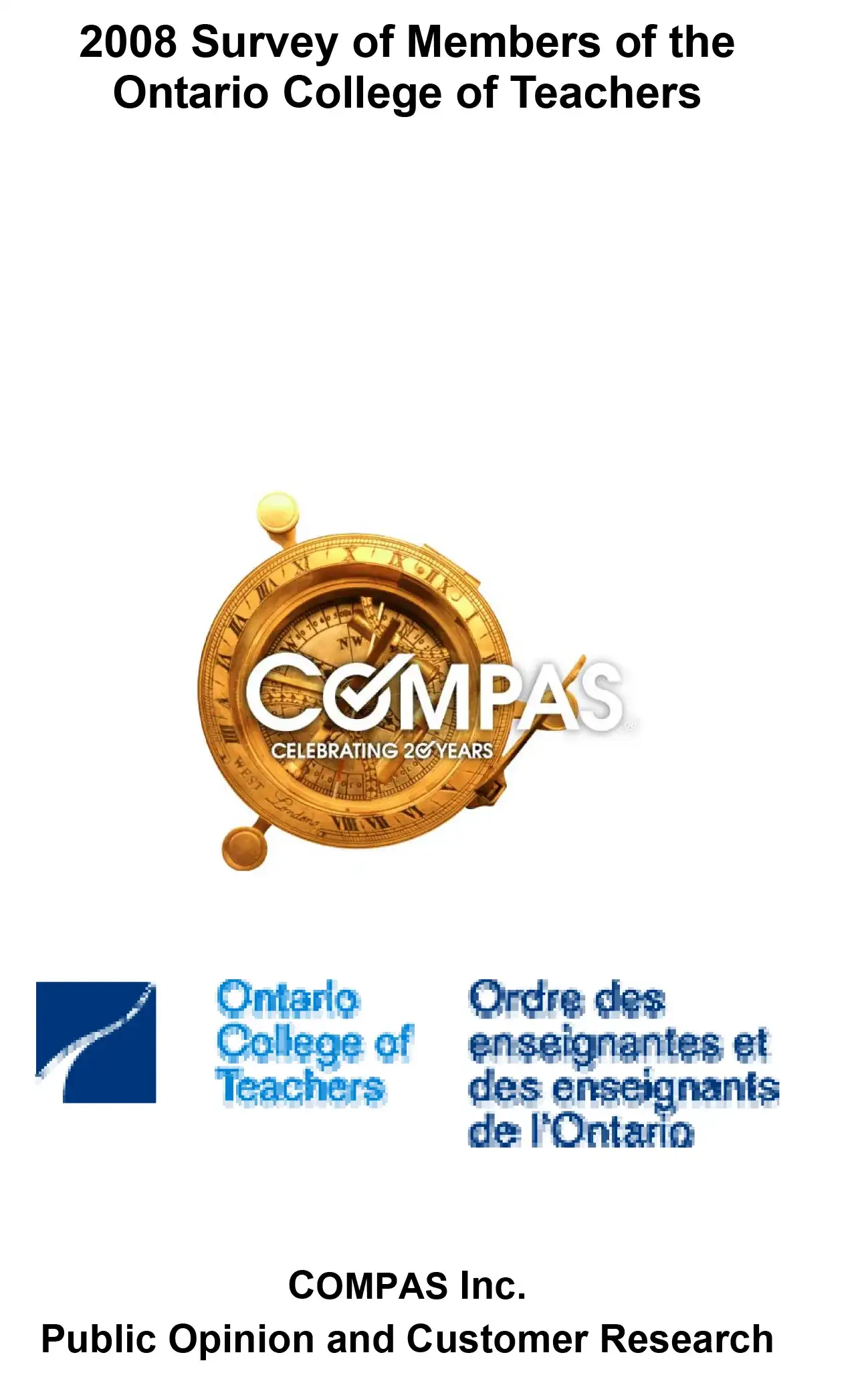 Survey of Members 2008 cover
