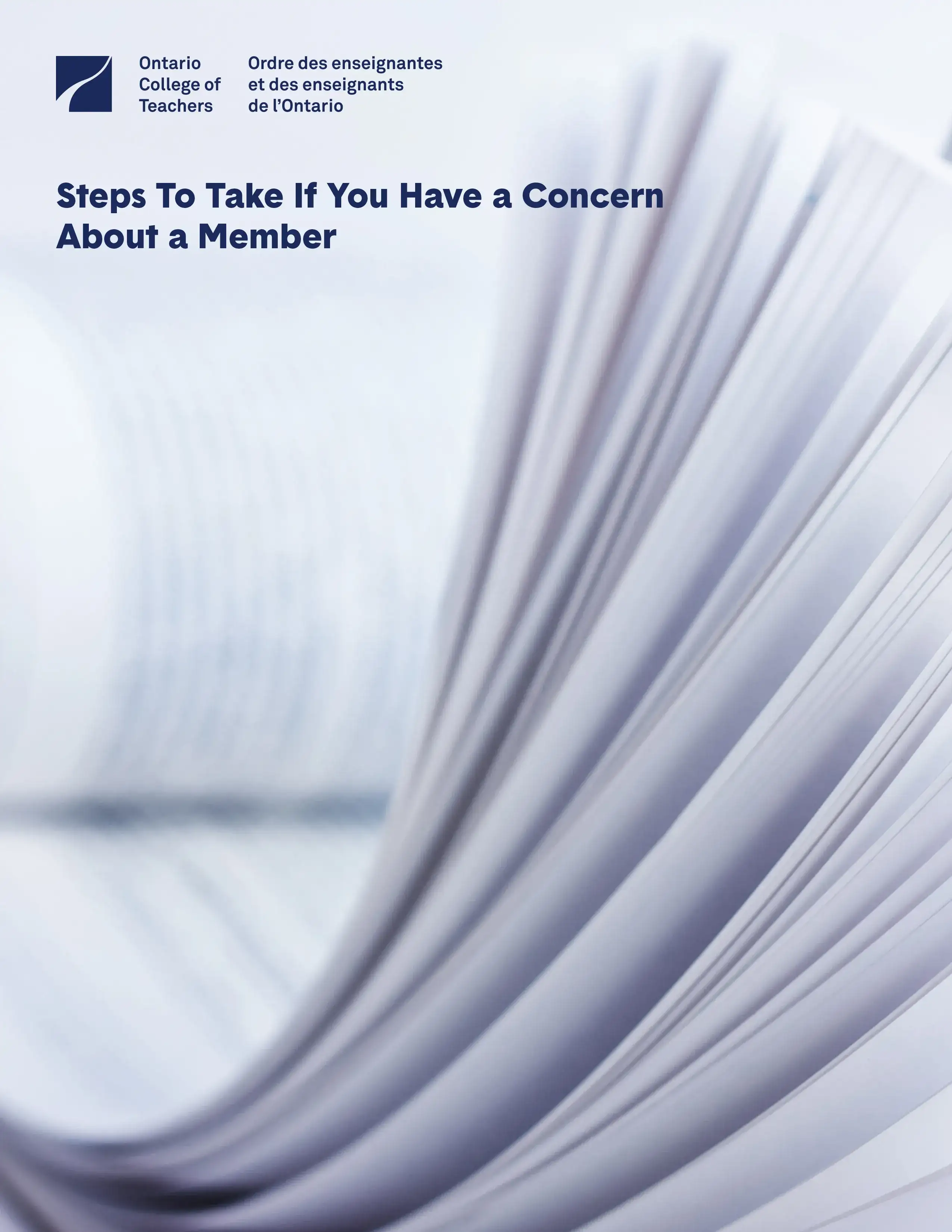 Steps to Take if You Have a Concern About a Member cover