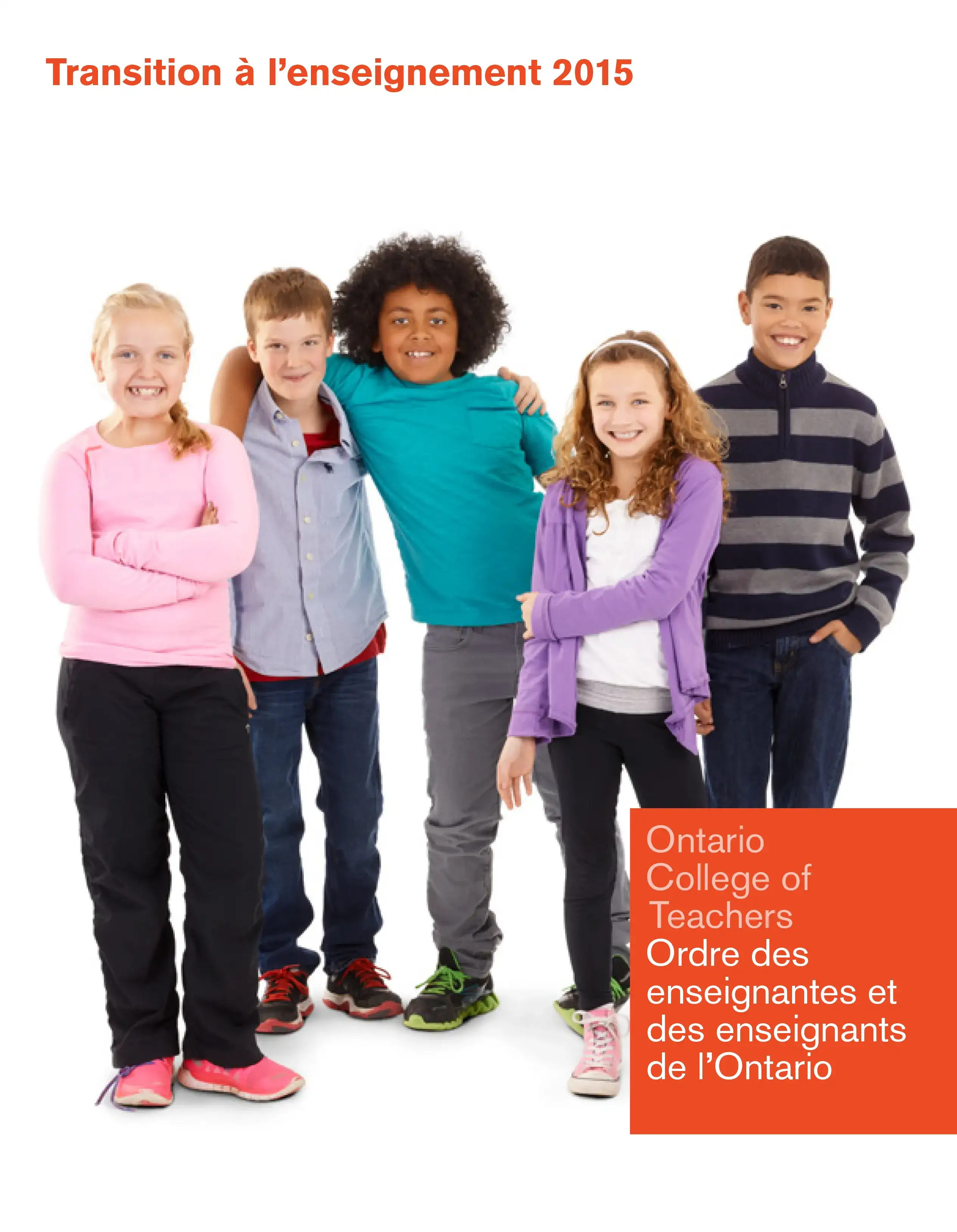 Couverture de Transition à l’enseignement 2015