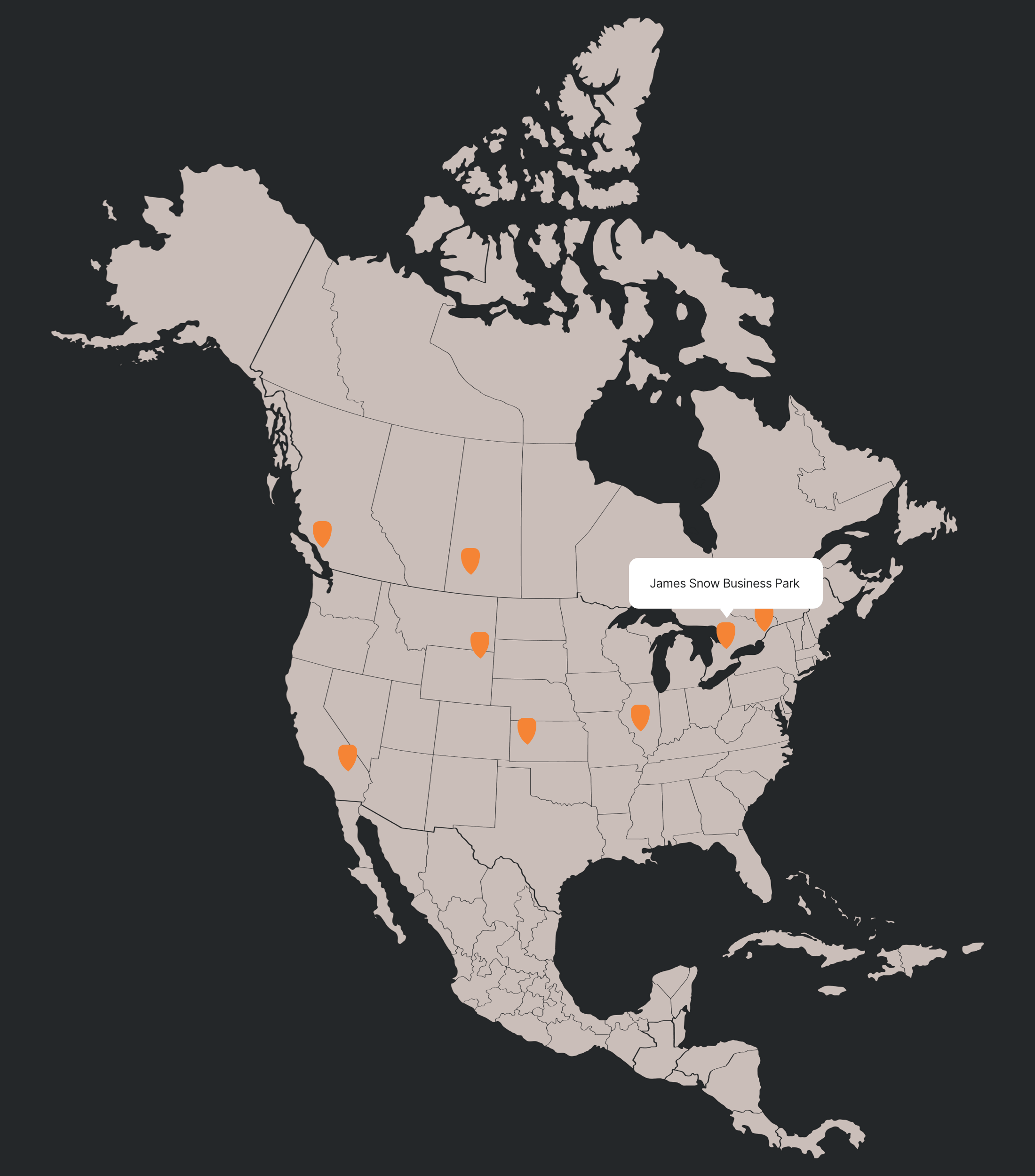 map of NA