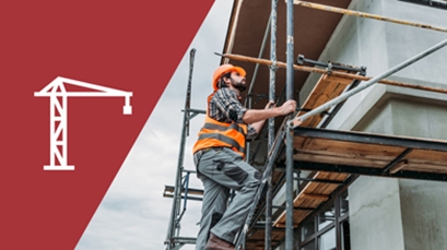 worker on scaffolding